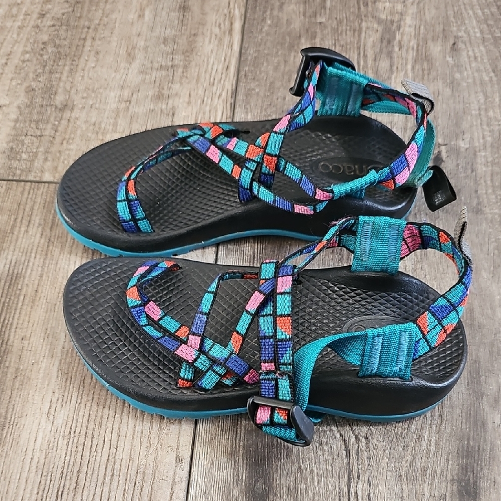Chaco Kids' ZX/1 EcoTread Sandals in the 'Break Teal' colorway